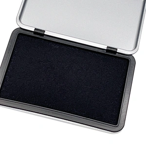 Manufactory office supplies cheap price quick drying stamp felt ink pad large size purple color office metal stamp ink pad