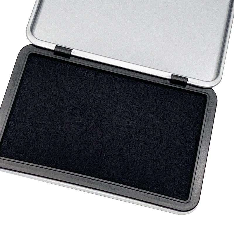 Manufactory office supplies cheap price quick drying stamp felt ink pad large size purple color office metal stamp ink pad